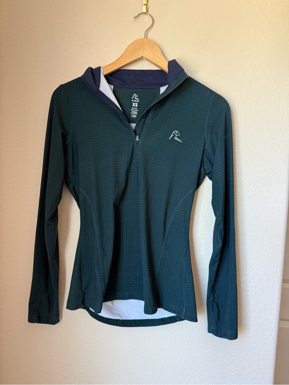Rhoback Women’s Performance Quarter Zip Pullover Green Golf XS